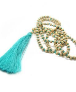 Tassel Necklace Aqua