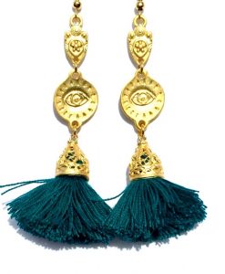 Ishtar Tassel Earrings – Emerald Jade